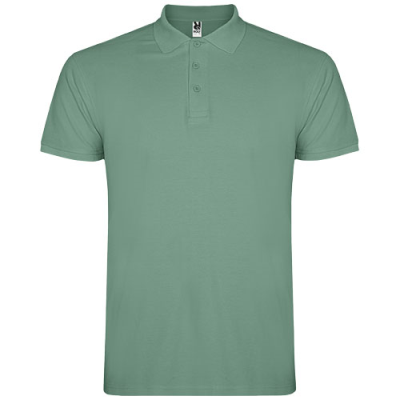 STAR SHORT SLEEVE MENS POLO in Dark Mints