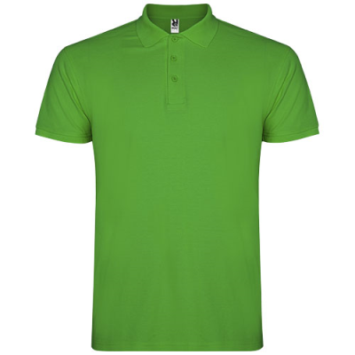 STAR SHORT SLEEVE MENS POLO in Grass Green