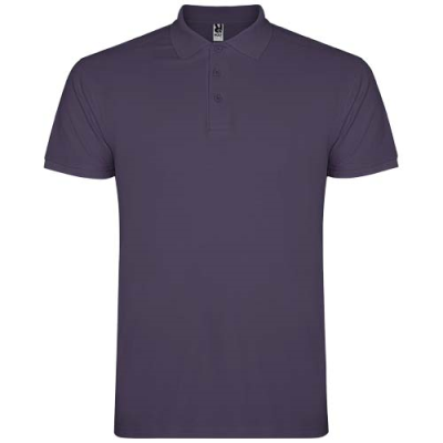 STAR SHORT SLEEVE MENS POLO in Lilac