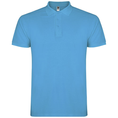 STAR SHORT SLEEVE MENS POLO in Turquois