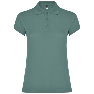 STAR SHORT SLEEVE WOMENS POLO in Calm Blue