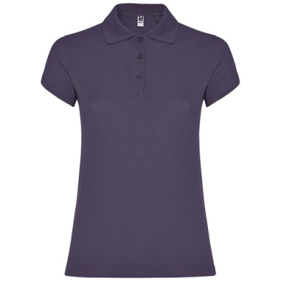 STAR SHORT SLEEVE WOMENS POLO in Lilac