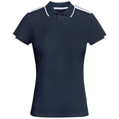 TAMIL SHORT SLEEVE WOMENS SPORTS POLO in Navy Blue&White