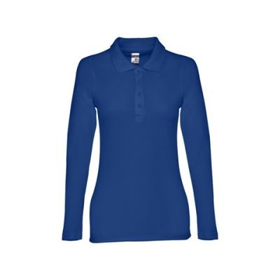 THC BERN LADIES LADIES LONG SLEEVE POLO SHIRT - L in Royal Blue