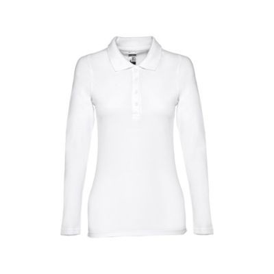 THC BERN LADIES WH LADIES LONG-SLEEVED POLO SHIRT  - S in White