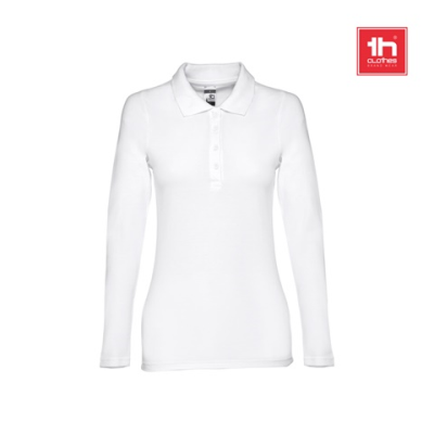 THC BERN LADIES WH LONG SLEEVED POLO SHIRT