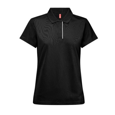 THC DYNAMIC LADIES LADIES TECHNICAL POLO - L in Black