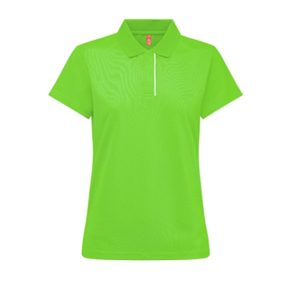 THC DYNAMIC LADIES LADIES TECHNICAL POLO - L in Lime Green