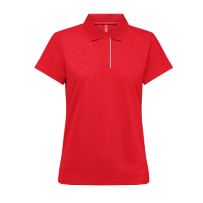 THC DYNAMIC LADIES LADIES TECHNICAL POLO - L in Red