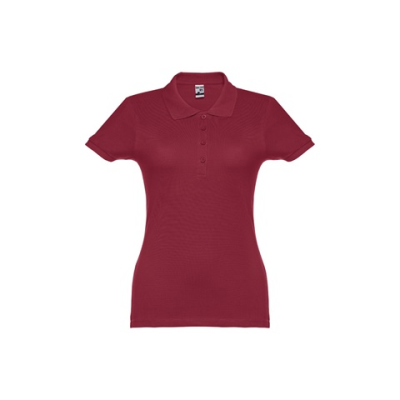 THC EVE LADIES POLO SHIRT - L in Burgundy