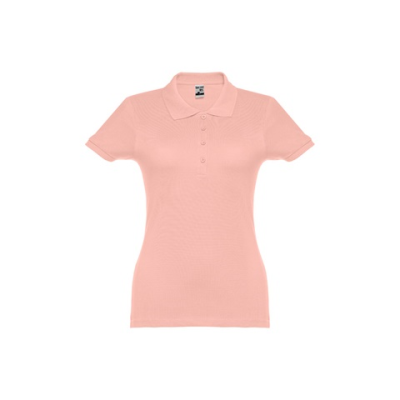 THC EVE LADIES POLO SHIRT - L in Salmon