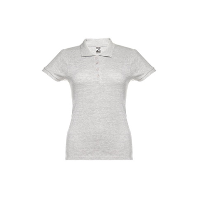 THC EVE LADIES POLO SHIRT - M in Melange White