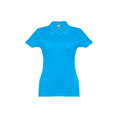 THC EVE LADIES POLO SHIRT - XL in Acqua Blue