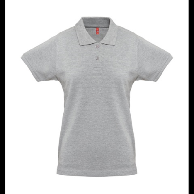 THC MONACO LADIES LADIES POLO SHIRT - L in Heather Pale Grey