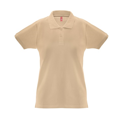 THC MONACO LADIES LADIES POLO SHIRT - L in Light Brown