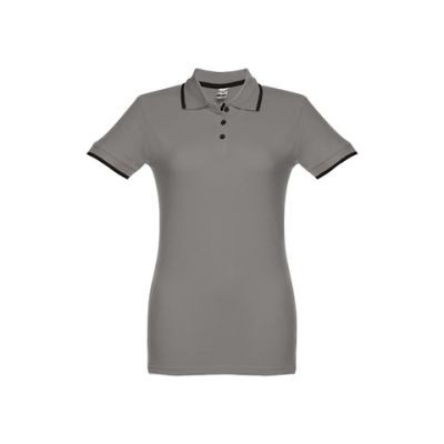 THC ROME LADIES LADIES SLIM FIT POLO SHIRT - L in Grey