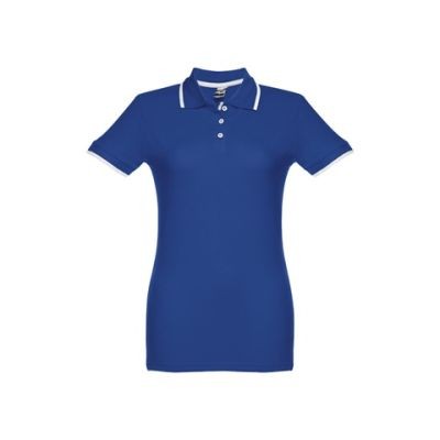 THC ROME LADIES LADIES SLIM FIT POLO SHIRT - L in Royal Blue