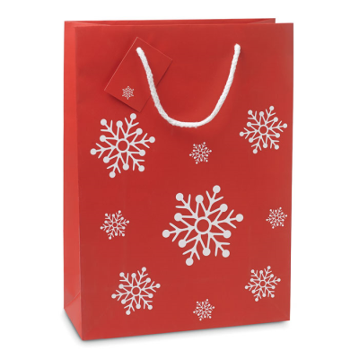 GIFT PAPER BAG LARGE in Red