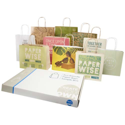 AGRICULTURAL WASTE AND KRAFT PAPER BAGS SAMPLE BOX in White