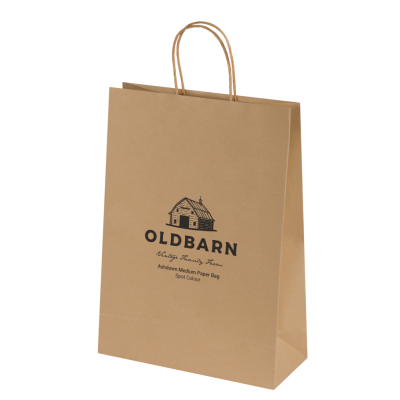 BAGS - ASHDOWN MEDIUM PAPER GIFT BAG with Twisted Handles - Kraft - 150Gsm