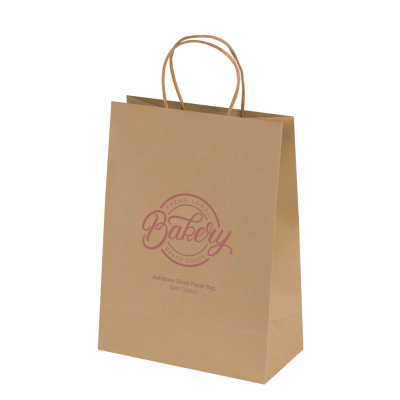 BAGS - ASHDOWN SMALL PAPER GIFT BAG with Twisted Handles - Kraft - 150Gsm