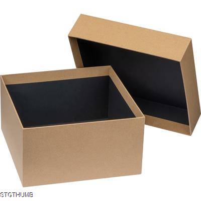 CARDBOARD CARD GIFT BOX in Beige