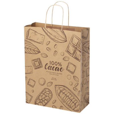 KRAFT 120 G & M2 PAPER BAG with Twisted Handles - Xx Large in Kraft Brown