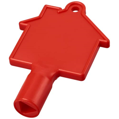 MAXIMILIAN HOUSE-SHAPED UTILITY KEY in Red