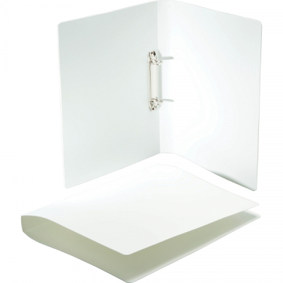 POLYPROPYLENE RING BINDER (UK STOCK: FROSTED WHITE)