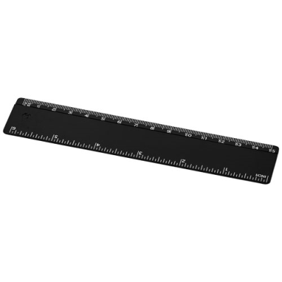 REFARI 15 CM RECYCLED PLASTIC RULER in Solid Black