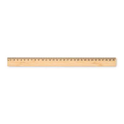 RULER in Bamboo 30 Cm in Brown