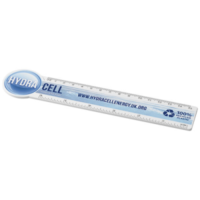 TAIT 15 CM CIRCLE-SHAPED RECYCLED PLASTIC RULER in White