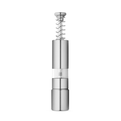 SMARTPEPPER STAINLESS STEEL METAL SPICE MILL in Satin Silver