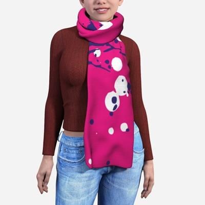 CUSTOM PRINTED FLEECE SCARF - LARGE