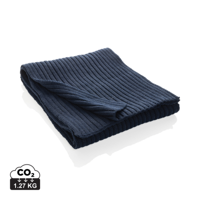 IMPACT AWARE™ POLYLANA® KNITTED SCARF 180 x 25CM in Navy