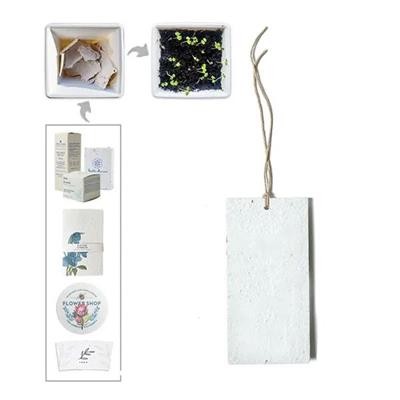 CUSTOMIZABLE ENVIRONMENTAL SEEDS PAPER PRODUCT TAG ANY SIZE