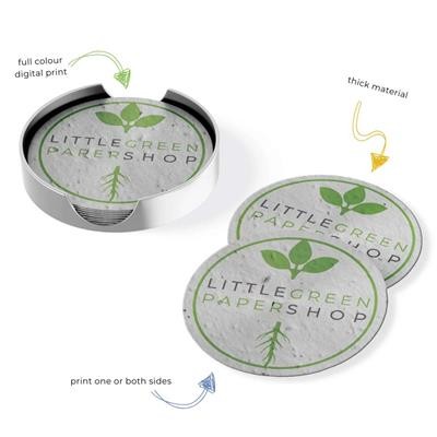 PLANTABLE SEEDS PAPER COASTER