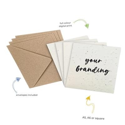 PLANTABLE SEEDS PAPER GREETING CARD SQUARE