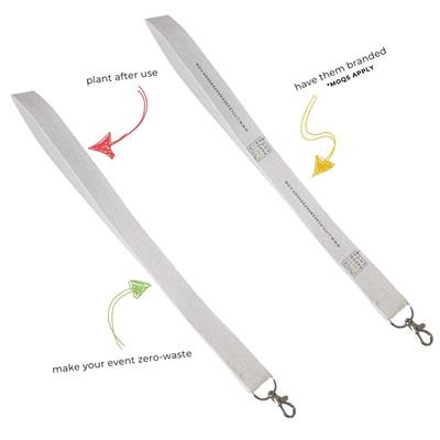 PLANTABLE SEEDS PAPER LANYARD