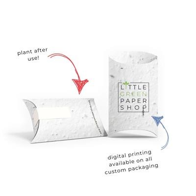 PLANTABLE SEEDS PAPER PILLOW BOX