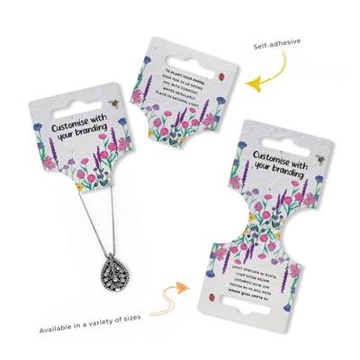 PLANTABLE SEEDS PAPER PRODUCT DISPLAY TAG