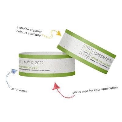 PLANTABLE SEEDS PAPER WRIST BAND