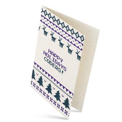 A5 SEEDS PAPER CHRISTMAS CARD