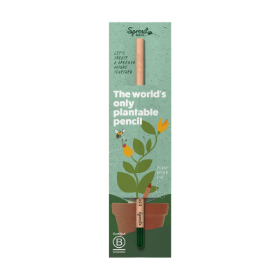 SINGLE HEADER CARD FOR SPROUTWORLD PENCIL in Green