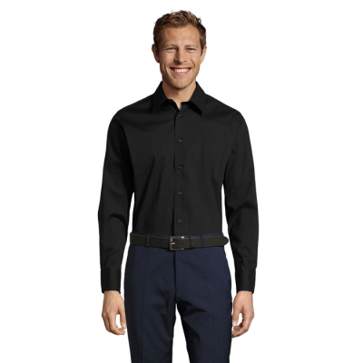 BRIGHTON STRETCH MEN SHIRT in Black