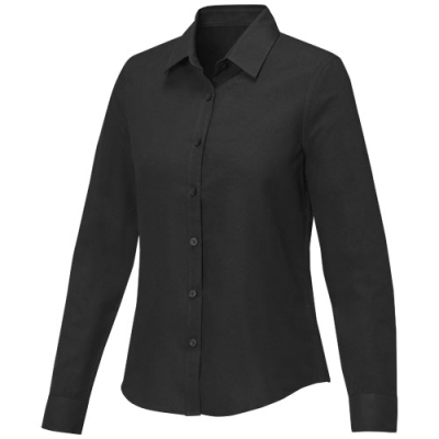 POLLUX LONG SLEEVE WOMENS SHIRT in Solid Black