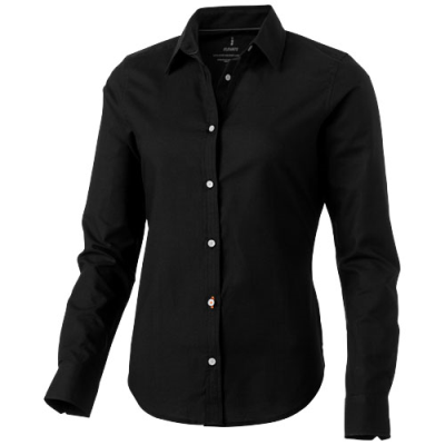 VAILLANT LONG SLEEVE WOMENS OXFORD SHIRT in Solid Black