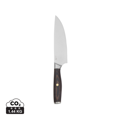 VINGA TARA RCS RECYCLED STEEL CHEFS KNIFE in Steel, Brown