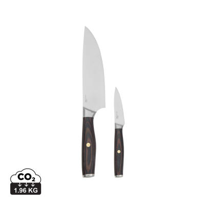 VINGA TARA RCS RECYCLED STEEL CHEFS SET in Steel, Black