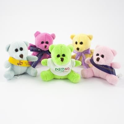 10CM MINI COLOUR BEAR with Bow